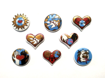 8 beans CLAMECY EN COEUR POUR LE MONDE advertising characters * 196