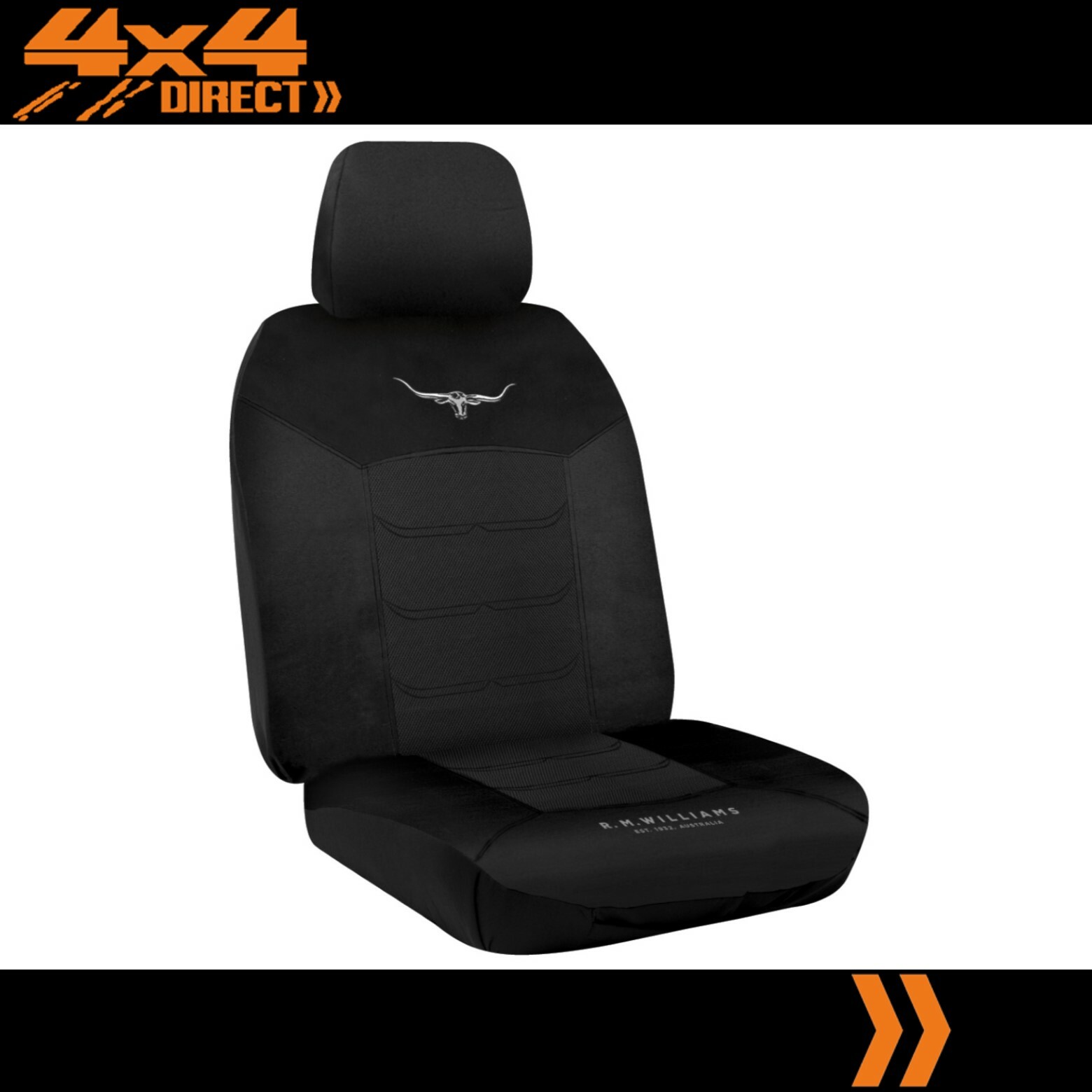 SINGLE R M WILLIAMS BREATHABLE POLY SEAT COVER FOR FIAT 500