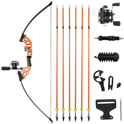 40lb Bowfishing Recurve Bow Set Arrow Reel Straight Bow Archery Hunting Fishing - Picture 16 of 25