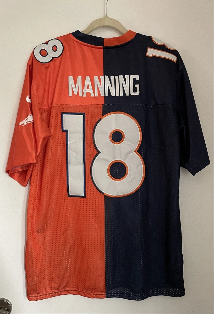 NFL Color Rush Denver Broncos Peyton Manning 18 stitched Captain