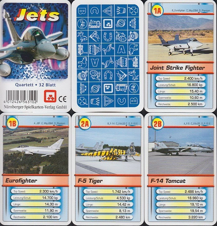 NSV Nürnberger Spielkarten "Jets" 2006 (S, Quartett-Nr. 563102) Z 0-1 - Bild 1 von 1