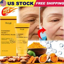 Kojic Acid Turmeric Collagen Night Wrapping Mask, Overnight Mask For Brightening