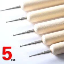 5 pcs 2 Way Nail Art DIY Design Dotting Drawing Painting Liner Dot Pen Tools Set