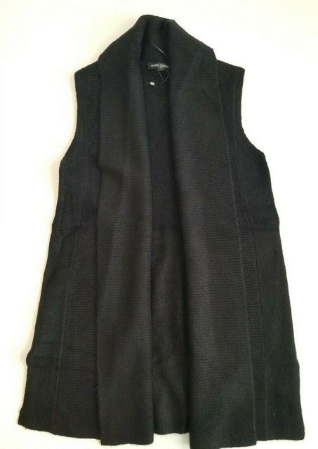 Shawl Collar Sleeveless Cardigan Size 