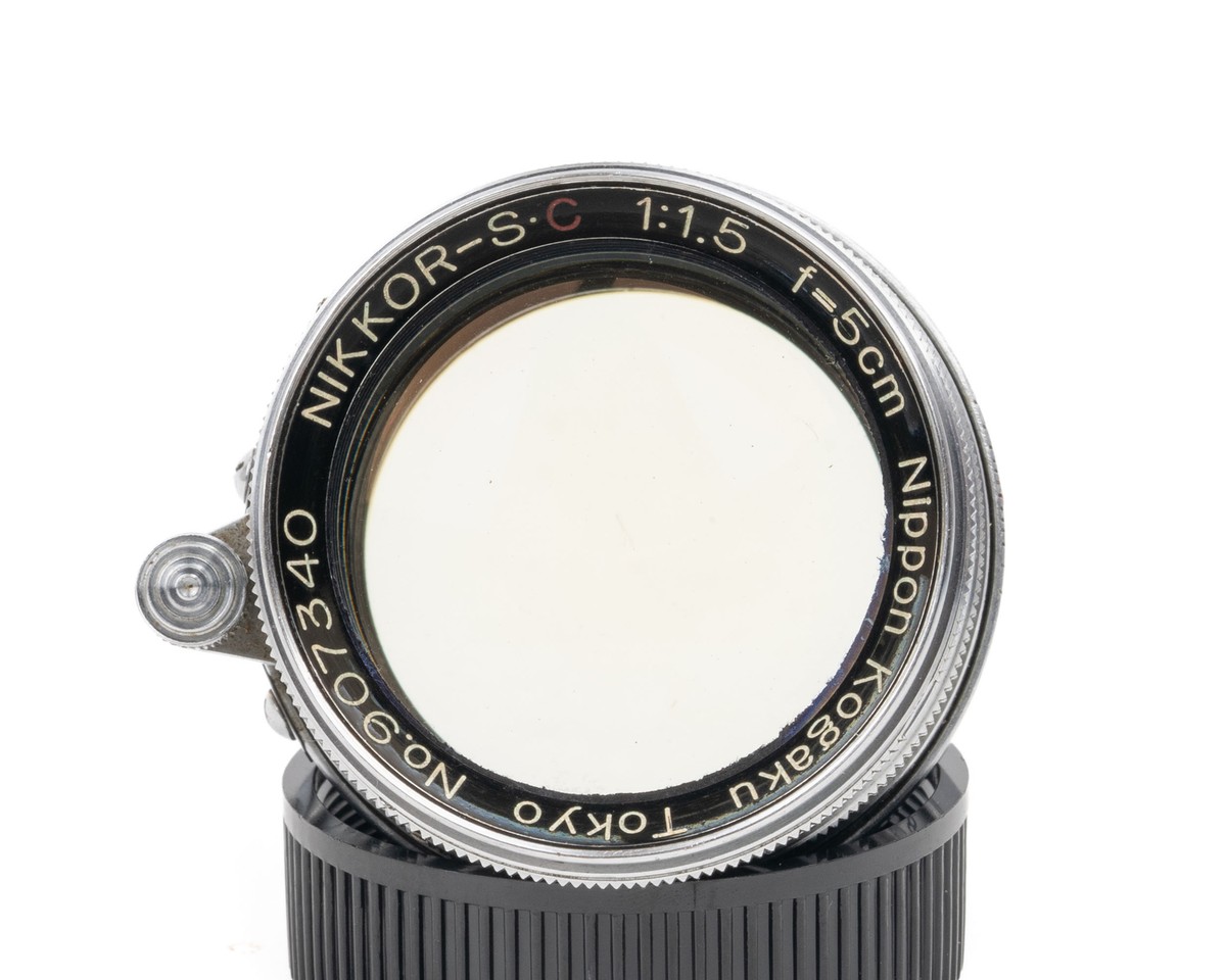 Rare Nikon Nikkor-S.C 50mm f/1.5 Screw Mount Silver 907xxx 1949 w