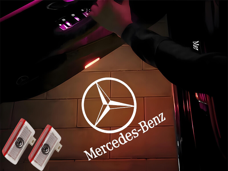 2x LED Door Courtesy Light for Mercedes Benz GLC Class 2016-2020