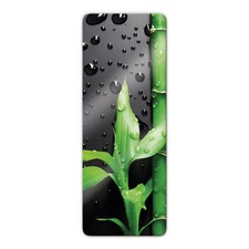 Glasbild Bamboo over Black - Panorama schwarz WANDBILD 4mm ESG Sicherheitsglas