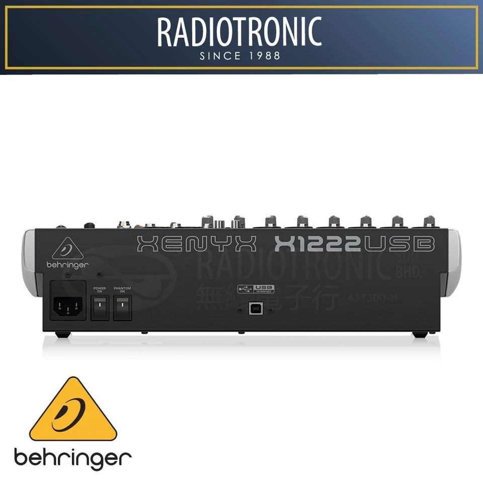 Behringer XENYX X1222USB 12-channel Mixer with USB and Effects - Image 4 of 4