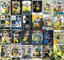 RANDALL COBB Football Card Lot of 24 Including RC Green Bay Packers