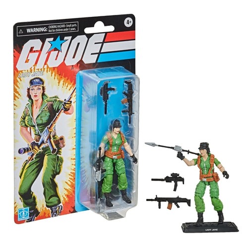 Gi Joe Retro Series Lady Jaye Action Figure 12 cm Hasbro - Picture 3 of 10