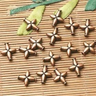 20pcs 14*12mm  Copper Color Cross Shaped Spacer Beads EF2602