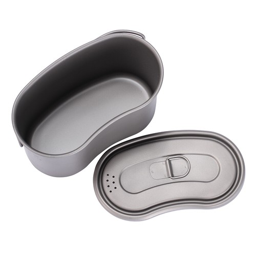 Outdoor camping flatware Military Titanium system Lunch Box 950ml Ultralight - Picture 4 of 8
