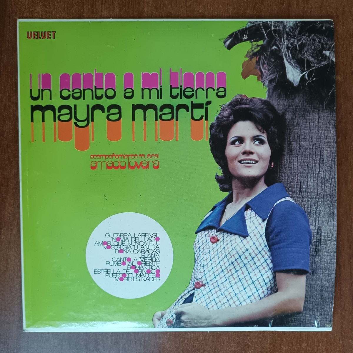 Mayra Marti ‎– Un Canto A Mi Tierra [1970] Vinyl LP Latin Pop Ballad Velvet
