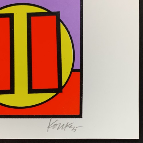 Póster recto blanco masculino II galería exposición 1995 serigrafía firmado Kozik - Imagen 3 de 3