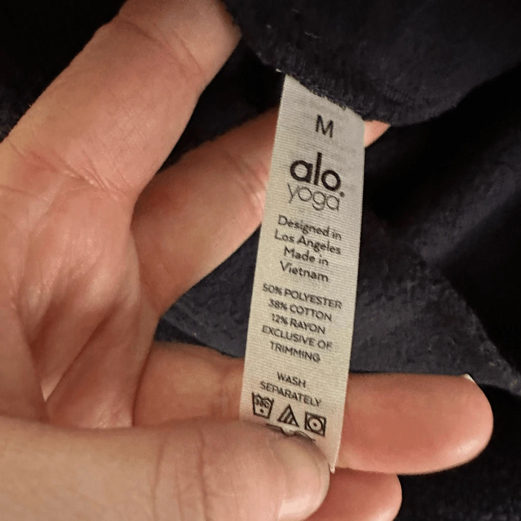 alo-yoga funnel neck turtleneck sherpa pullover sweater