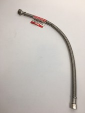 Stainless Steel 3/8 F X 1/2" F X 20" L Water Faucet Connector B1F20