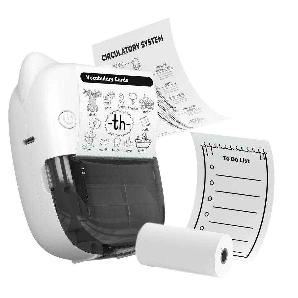 Mini Portable Thermal Label Printer Pocket Printer Wireless Bluetooth - Image 4 of 4