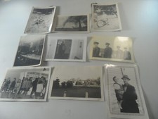 9F12 Vintage estate photo lot of 9 photos 1940/50's kids bike military uniform