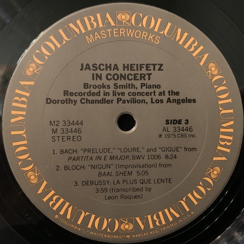 JASCHA HEIFETZ violin - In Concert - COLUMBIA ST 2LP BOX 1975 - Picture 6 of 7