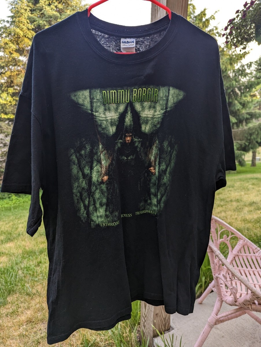 RARE Dimmu Borgir Enthrone Darkness Triumphant Band T-shirt Black