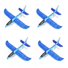 Fits For 4 Airplane Toys, 19" Large Throwing Gilded Foam Plane, Best Flying Toys