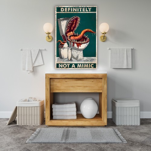 Vintage Music Poster Definitely Not A Mimic Wall Art Unique Wall Decor Gift Idea - Picture 5 of 7