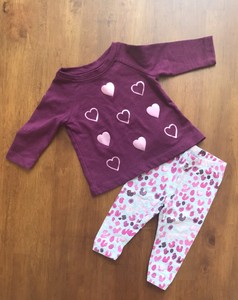 baby girl burgundy leggings