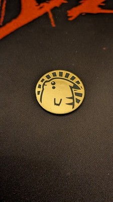 Pokemon TCG Pikachu Bronze Gold Plastic Medal Coin