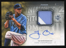 Jake Odorizzi 2013 Bowman Inception Auto Patch Relic #APA-JO Serial #d /35 Rays