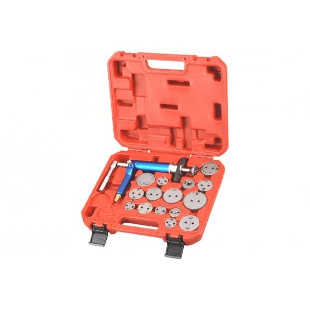 Repousse piston pneumatique pour étrier de frein avec coffret d'adaptateurs 22 pièces