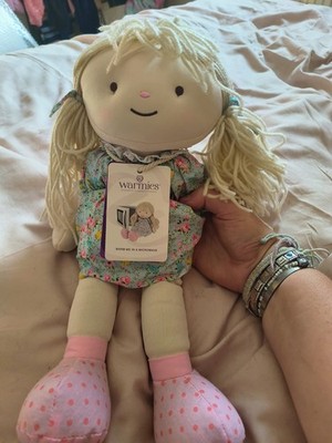 Brandneu mit Etikett Warmies Puppe groß mikrowellengeeignet Plüschtier Kuscheltier heiß 