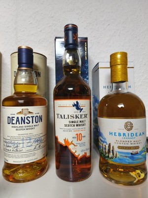 Whisky BUNDLE Deanston 12 - Talisker 10 - Hebridean Journey - Scotch 3x0,7l