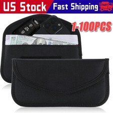 1-100Pack Faraday Bag Cell Phone Wallet Blocker Radiation Signal Shielding lot