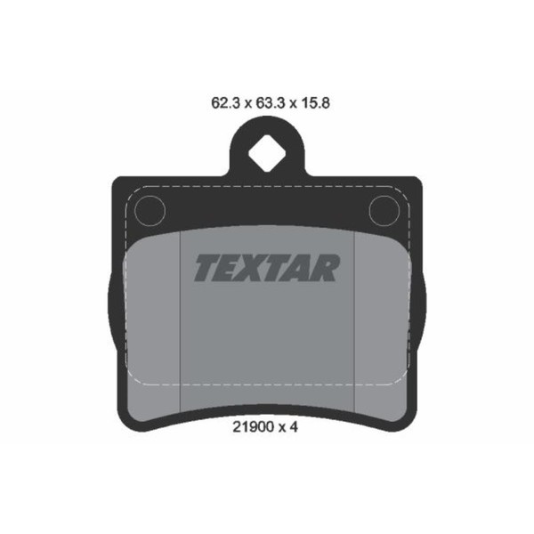 Textar BremsbeläGe Hinten FüR Mercedes-Benz C-Klasse E-Klasse Coupe-image