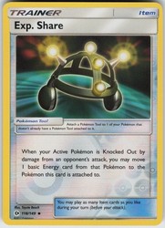 Exp. Share 118/149 Sun & Moon Base Set Reverse Holo Uncommon