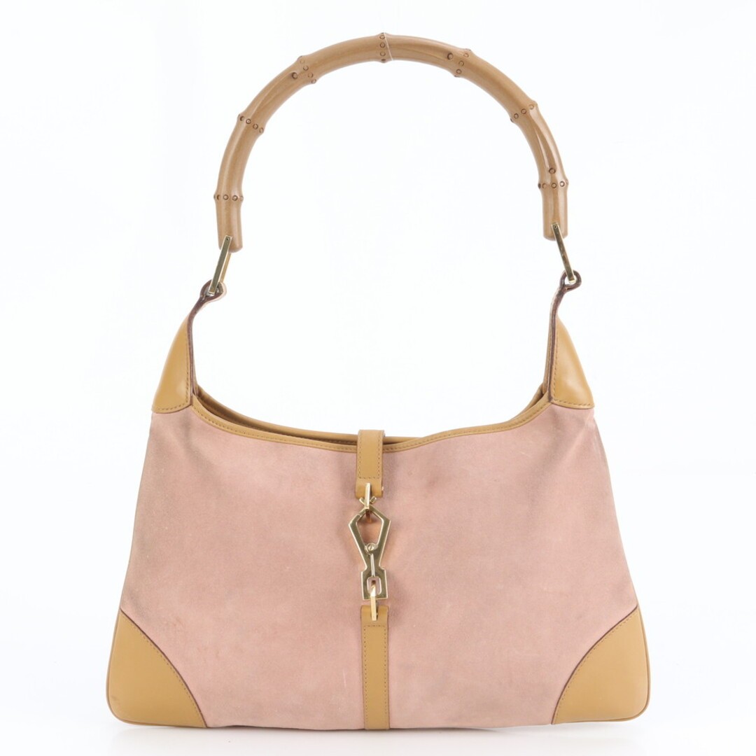 Gucci Bamboo Leather Shoulder Bag Women’s Used, 33x21cm, Adjustable Strap