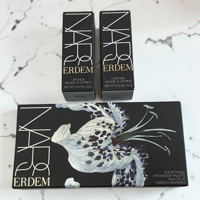 NARS Erdem Collaboration Eyeshadow & Lipstick Set Flower Fatal Palette 6 Colors