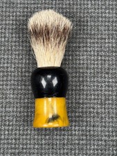 Vintage Rubber Set 514 Pure Badger Shaving Brush - Used from Estate