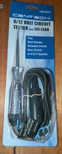 NEW-Cen-Tech 6/12 Volt Circuit Tester with 5Ft Long Thick Lead, Sturdy Connector
