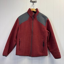 Woolrich Mens Outdoor Technowool Bomber Jacket Size M Hiking Camping Everyday