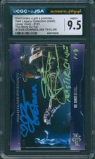 Steve Downes & Jen Taylor Signed Card Halo Legacy Mint+ 9.5 CGC x JSA SLAB