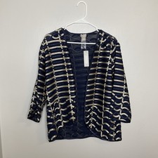 Chicos Travelers Blue Women s Blazer Size 2P NWT