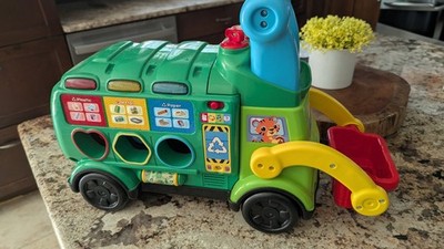 VTech Sort and Recycle Ride-On Truck Green Lights And Sounds Shape Sorter