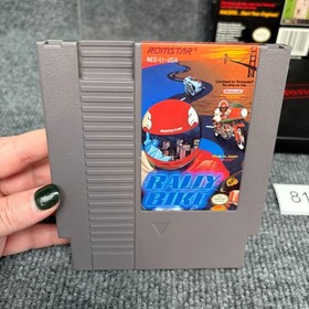 Rally Bike NES Nintendo Entertainment System Complete w/ Manual Box CIB VGC