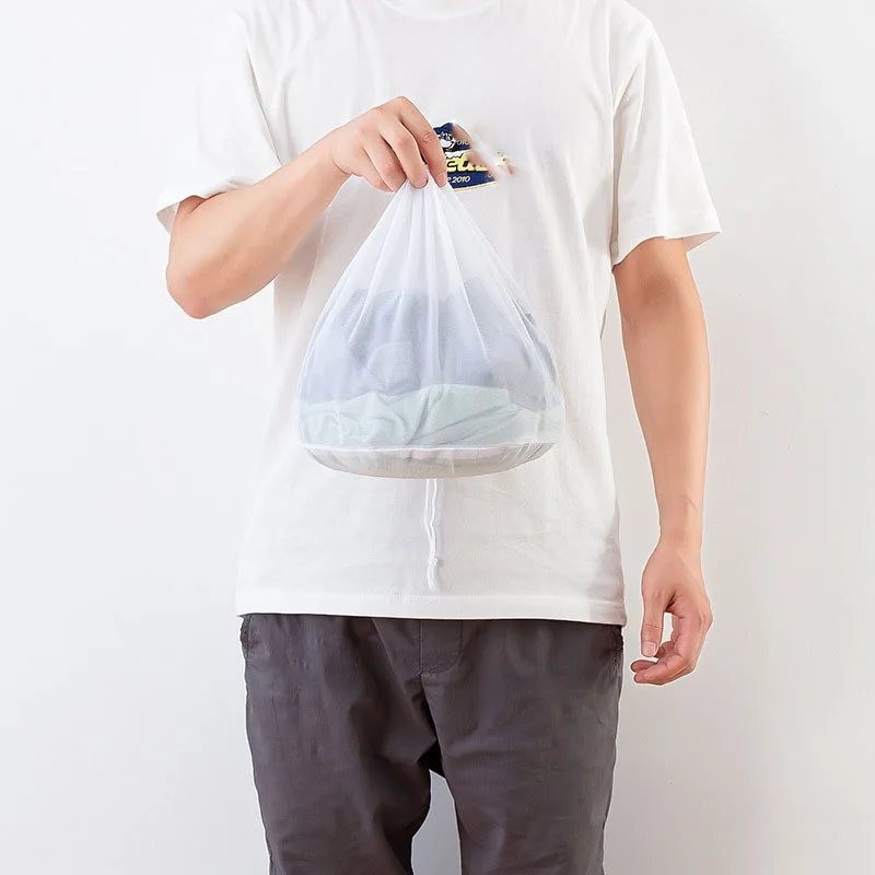 Clean Mesh In Net Laundry Washing Mesh Net Bag Drawstring Delicate Cloth Cleaning Clothes ...