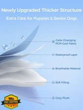 Rywell Dog Cooling Mat 30x20in Super Thick Reversible All Season