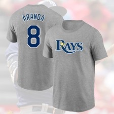 HOT !! Jonathan Aranda #8 Tampa Bay Rays 2026 Player Name & Number Fan Gift