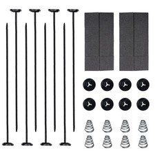 2 Set Electric Radiator Fan Mounting Kit Zip Ties Universal Coolers 7-16
