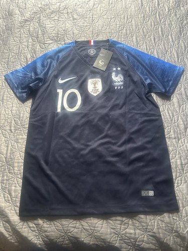 Maillot Equipe De France Mbappé #10 – Euro 2021 – Nike Extérieur Blanc – Taille XL Homme