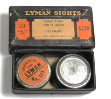 Lyman Sights Target Front With Tins S Inserts Standard 17a